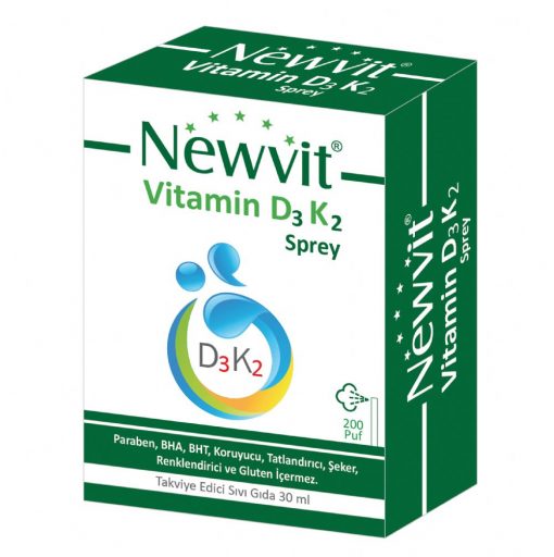 Newvit Vitamin D3 K2 Sprey Damla