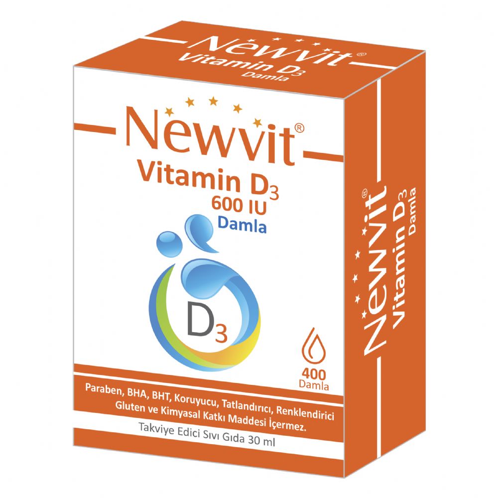 Newvit Vitamin D3 600 IU Damla
